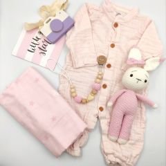 Yenidoğan Tavşanlı Kız Bebek Seti