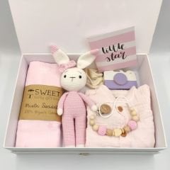 Yenidoğan Tavşanlı Kız Bebek Seti