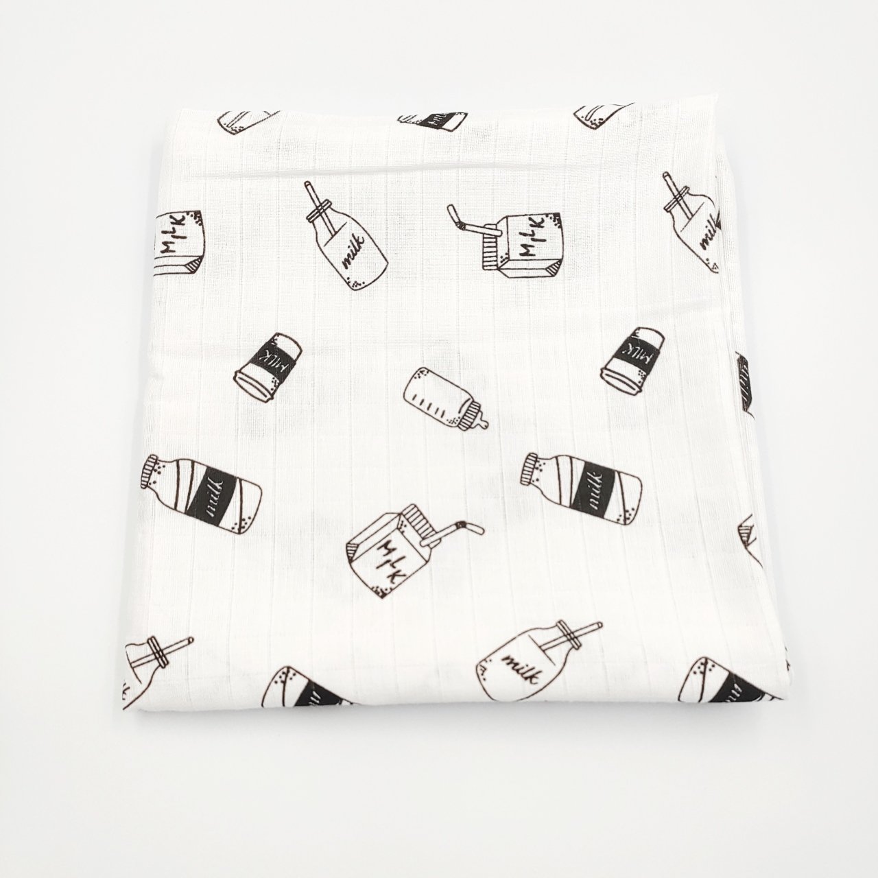 Süt Şişesi Desenli Müslin Örtü