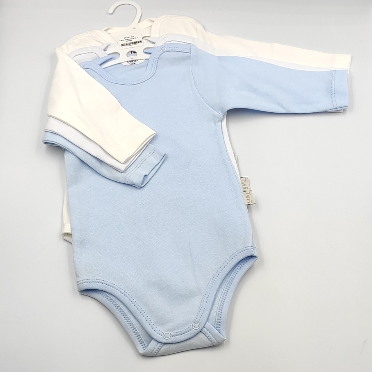 3'lu Mavi Uzun Kol Body