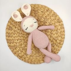 Amigurumi Uykucu Tavşan Pembe