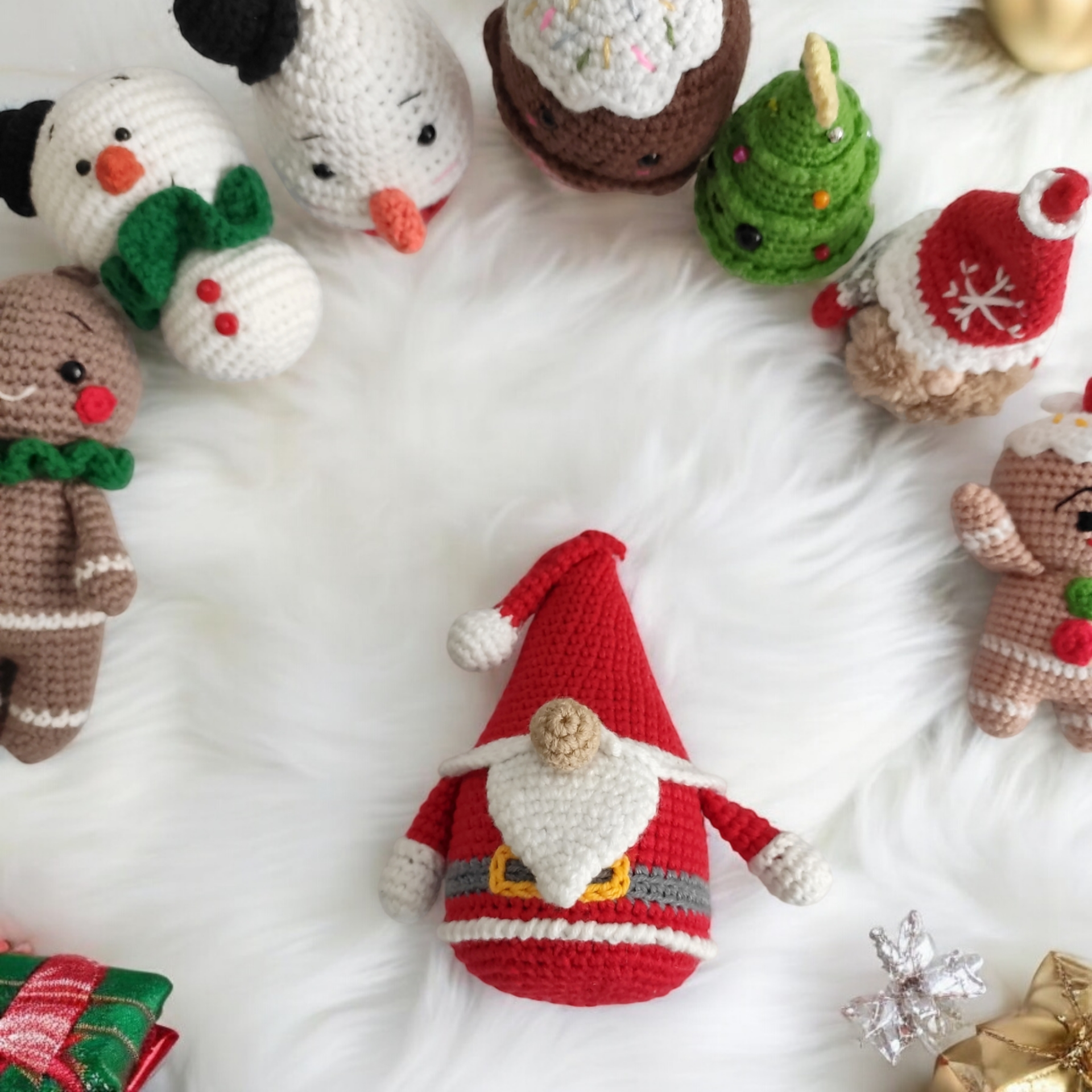 13 cm Cüce Noel Baba Çam Ağacı Süsü