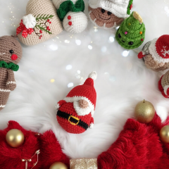 12 cm Cüce Noel Baba Çam Ağacı Süsü