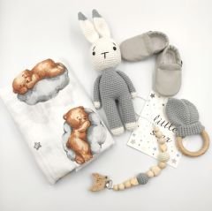Tavşanlı Erkek Bebek Hediye Seti
