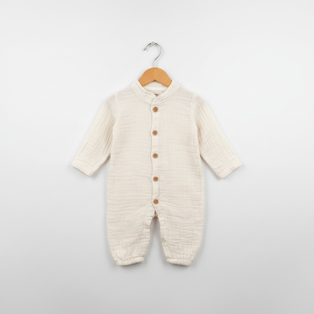 Sütlü Kahve Müslin Tulum