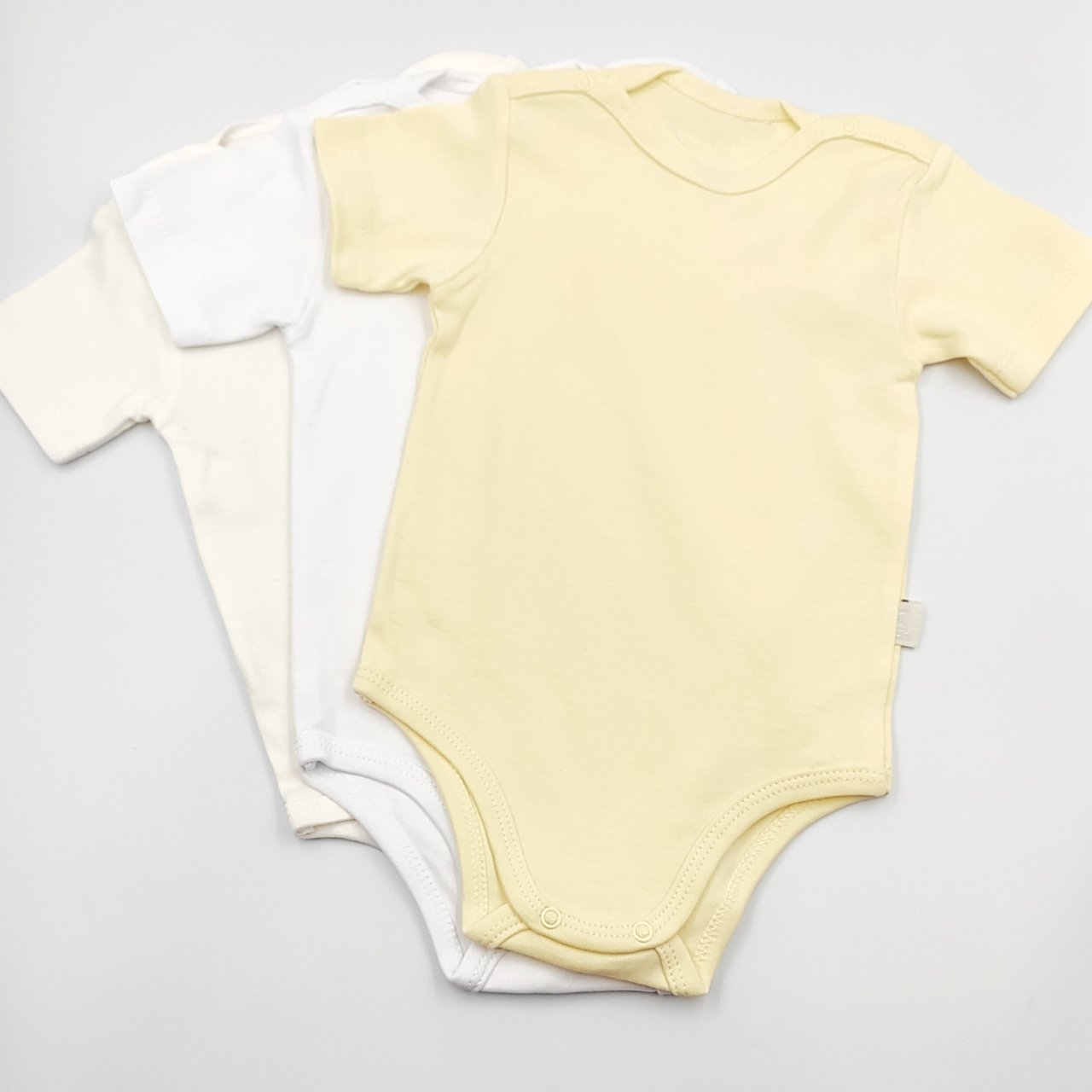 3'lu Sarı Yarım Kol Body