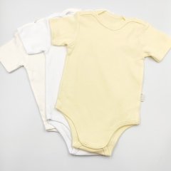 3'lu Sarı Yarım Kol Body
