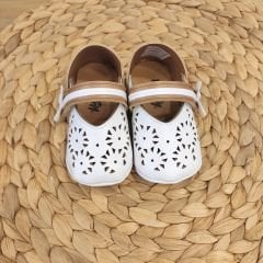 Beyaz Kız Bebek Ayakkabısı