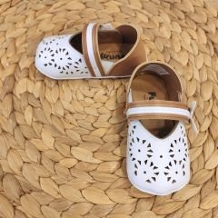 Beyaz Kız Bebek Ayakkabısı