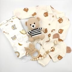 Yenidoğan Ayıcıklı Bebek Hediye Seti