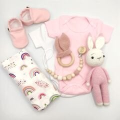 Tavşanlı Kız Bebek Hediye Seti
