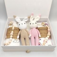 Kız ve Erkek İkiz Bebek Hediye Seti