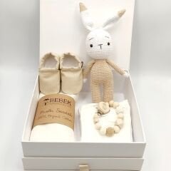 Sütlü Kahve Yenidoğan Bebek Hediye Seti