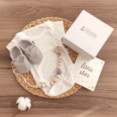 Gri Patikli Mini Bebek Seti