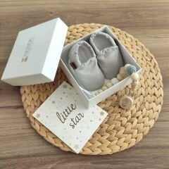 Gri Patikli Mini Bebek Seti