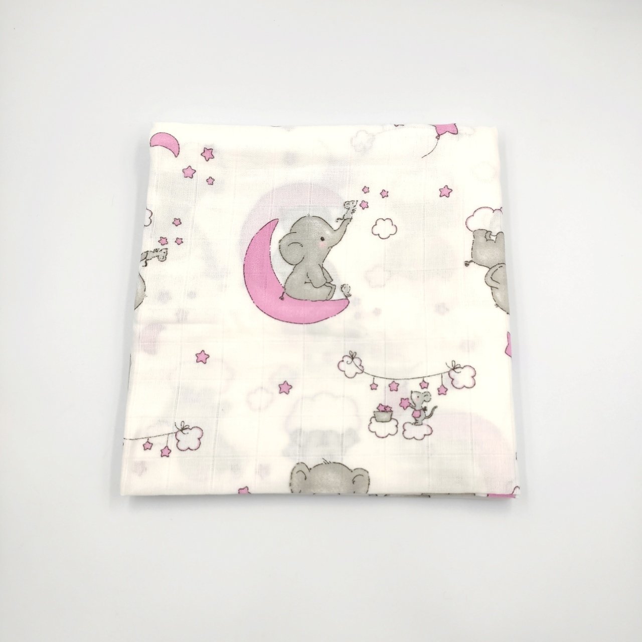 Fil Desenli Müslin Örtü