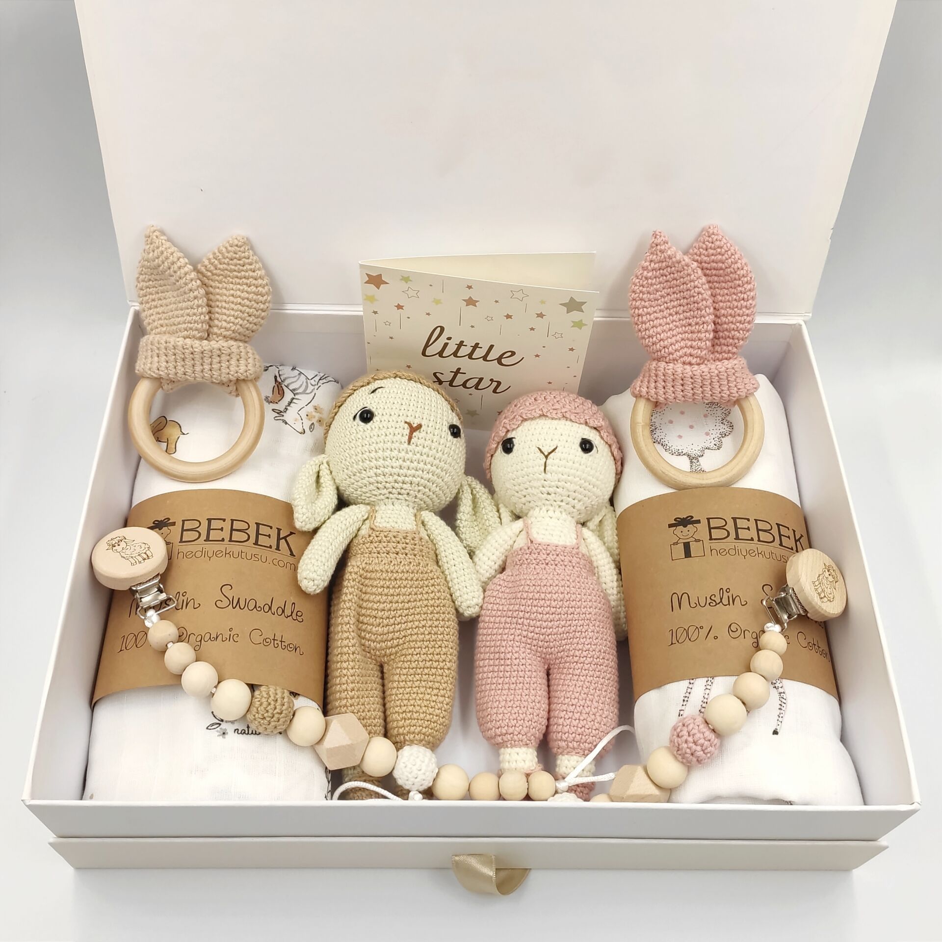Kız ve Erkek İkiz Bebek Hediye Seti