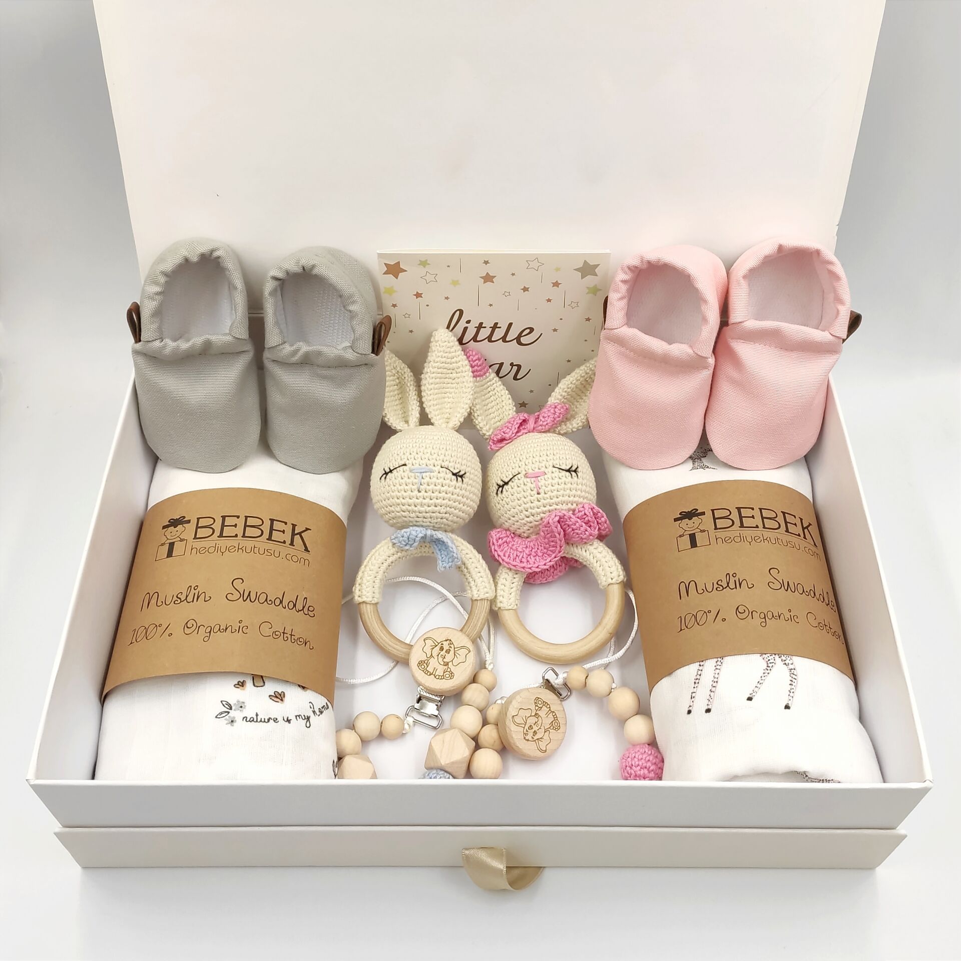 Kız ve Erkek İkiz Bebek Hediye Seti