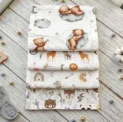 4 Adet Büyük Boy Müslin Ağız Mendili