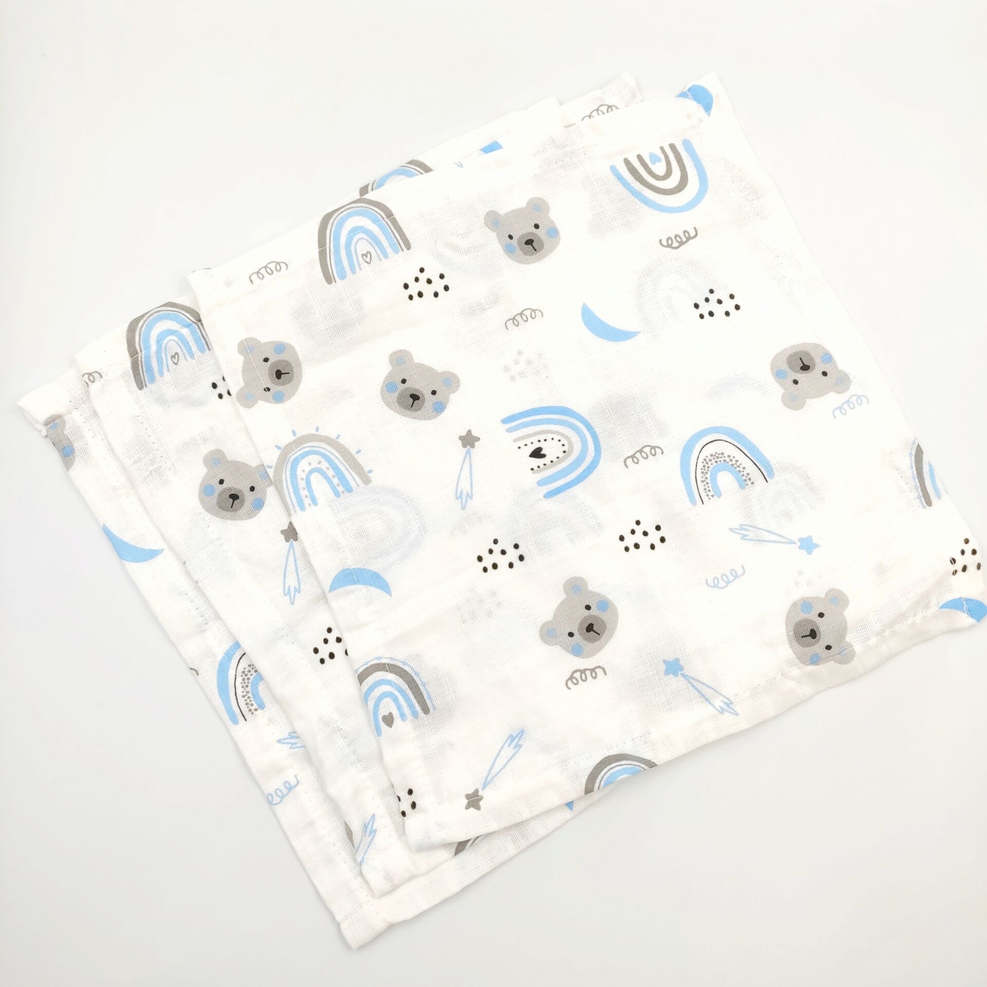 3 Adet Büyük Boy Müslin Ağız Mendili