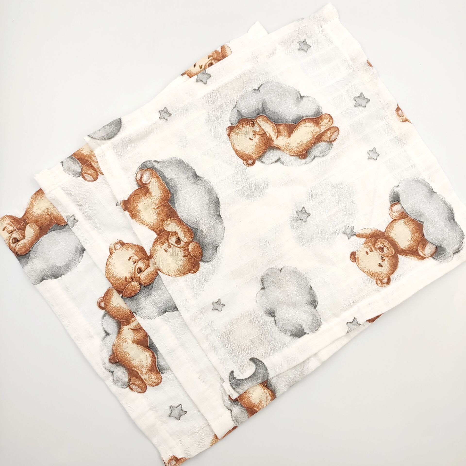 3 Adet Büyük Boy Müslin Ağız Mendili