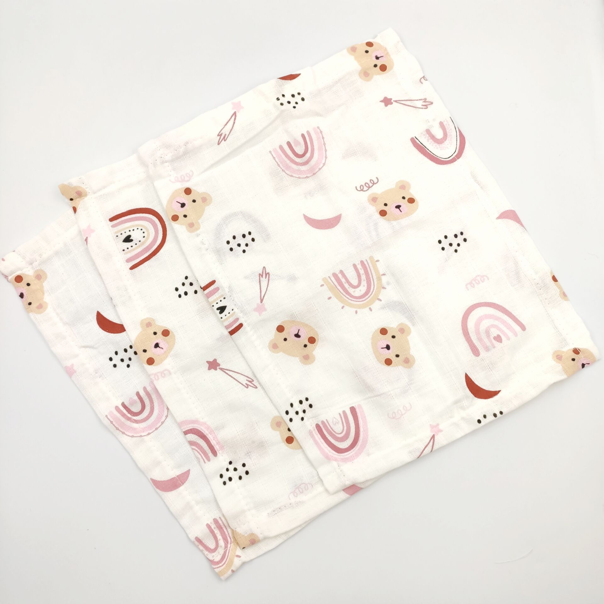 3 Adet Büyük Boy Müslin Ağız Mendili