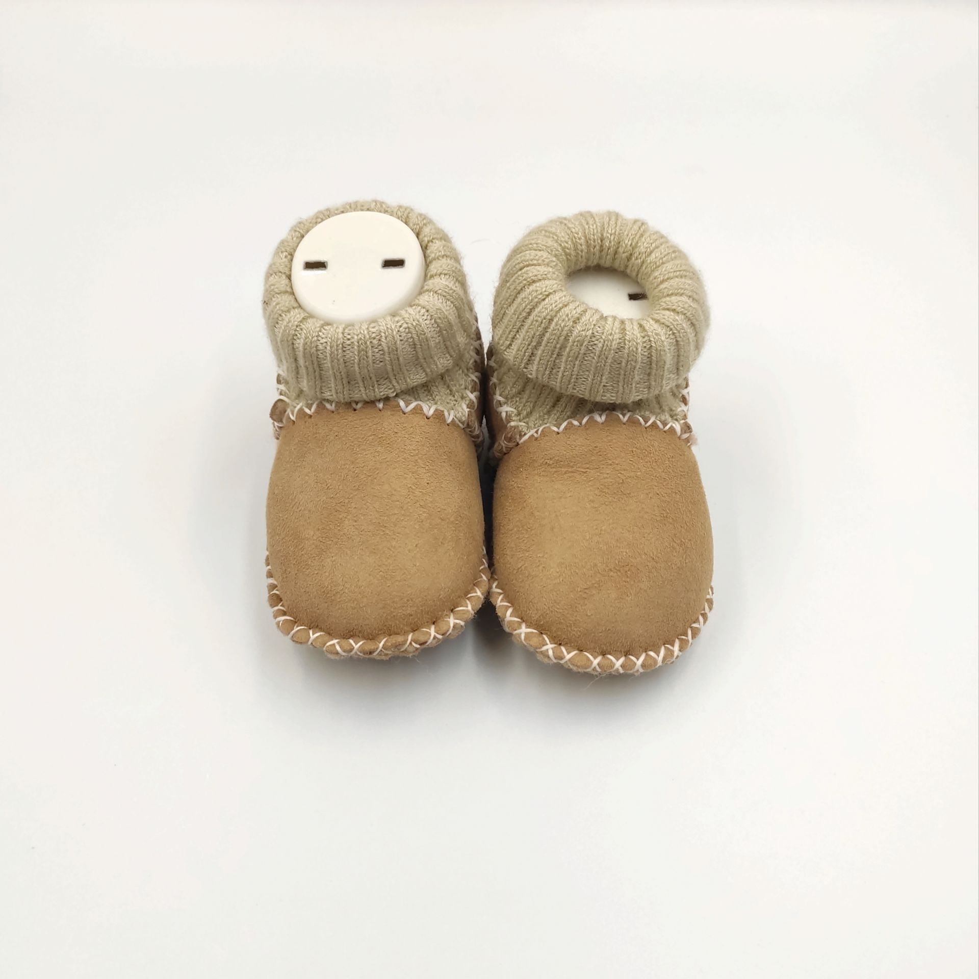 Hakiki Deri Sütlü Kahve Patik