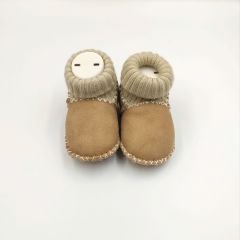 Hakiki Deri Sütlü Kahve Patik