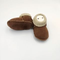 Hakiki Deri Kahverengi Patik